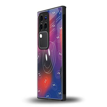 Happy Vibesvivo v30 pro mobile cover | shockproof glass phone case