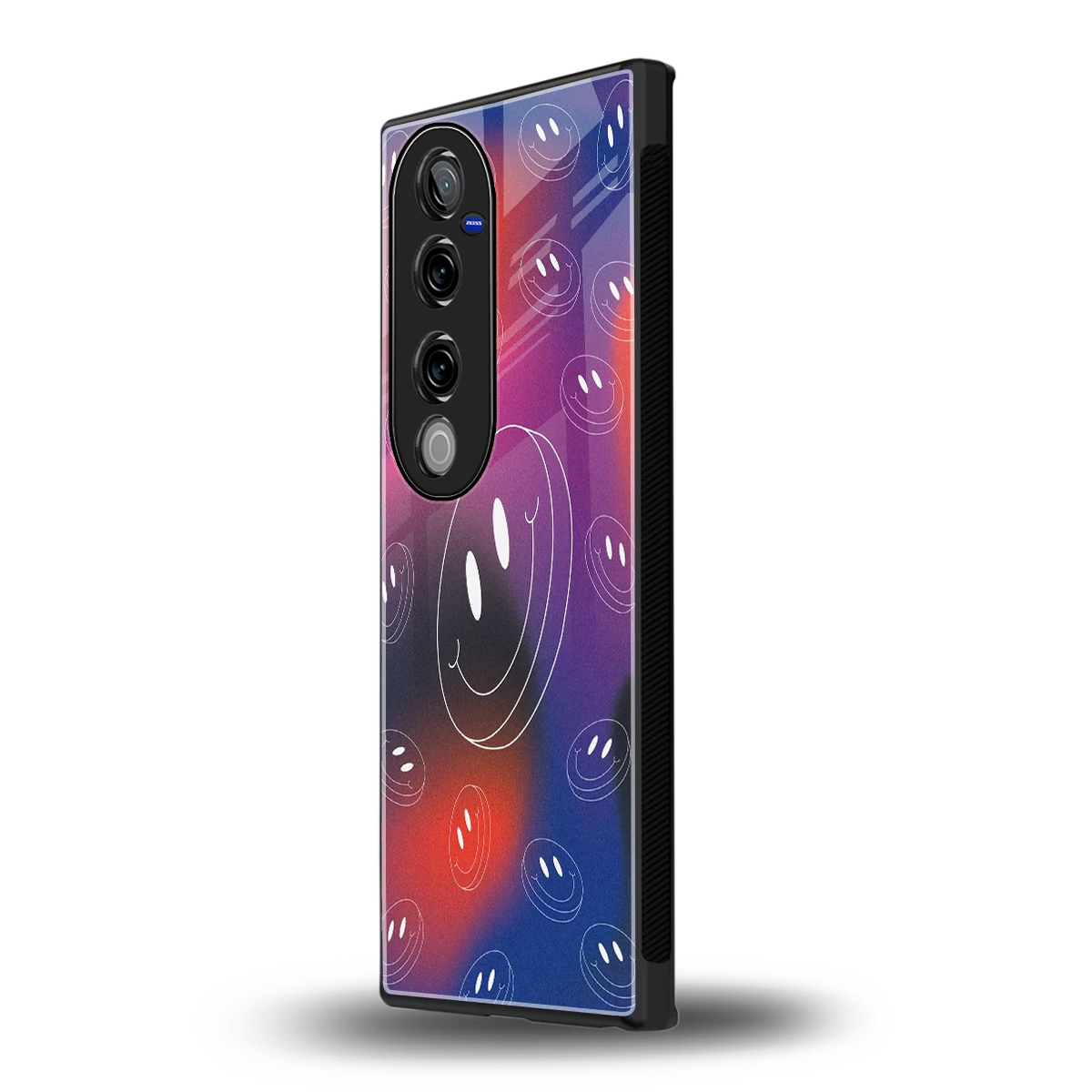 Happy Vibes vivo v40 pro mobile cover | shockproof glass phone case