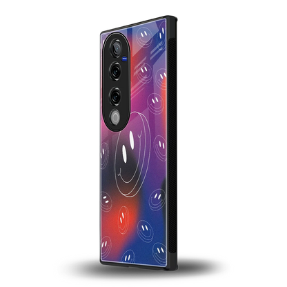 Happy Vibes vivo v40 pro mobile cover | shockproof glass phone case