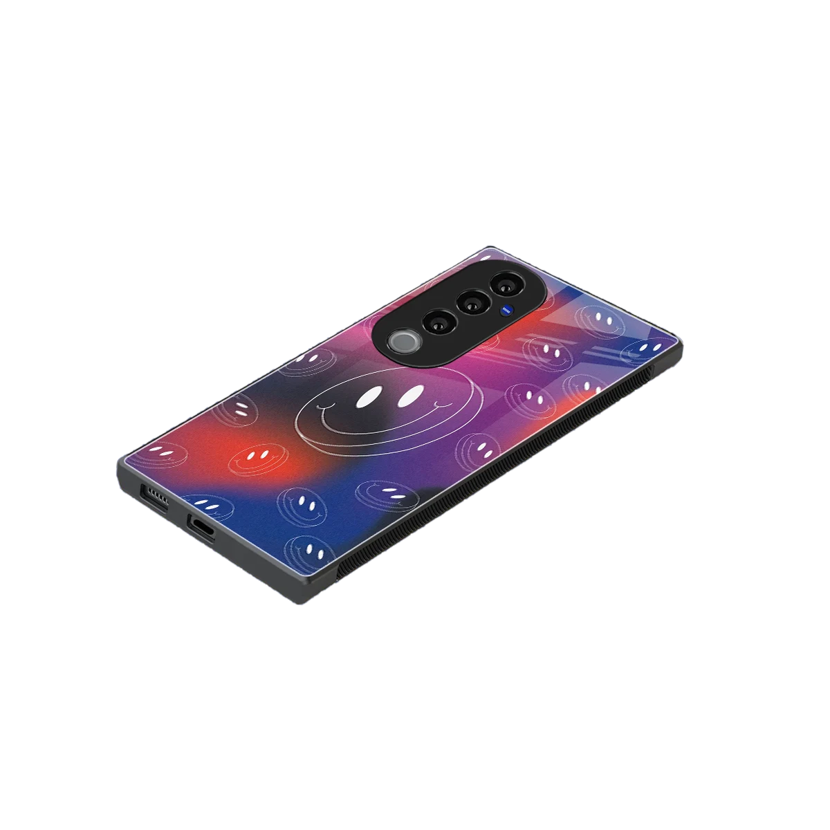 Happy Vibes stylish phone case for vivo v40 pro | glossy glass and slim fit