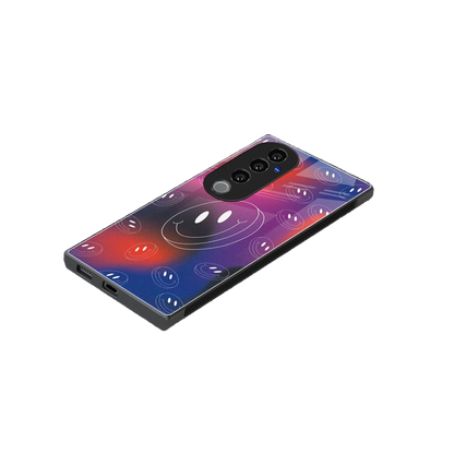 Happy Vibes stylish phone case for vivo v40 pro | glossy glass and slim fit
