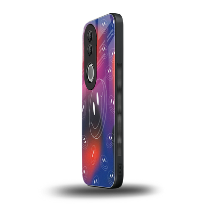 Happy Vibes vivo v50 mobile cover | shockproof glass phone case