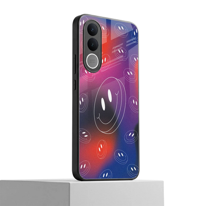 Happy Vibes vivo v70 fe mobile cover | shockproof glass phone case