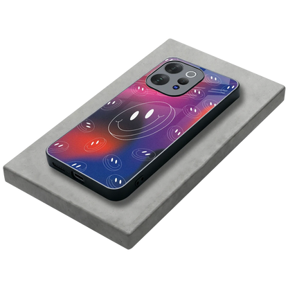 Happy Vibes stylish phone case for vivo v70 | glossy glass and slim fit