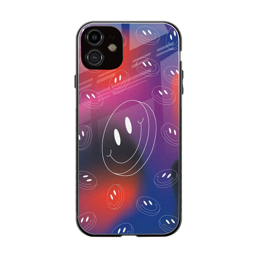 Happy Vibes back phone cover | glass case for iphone 12