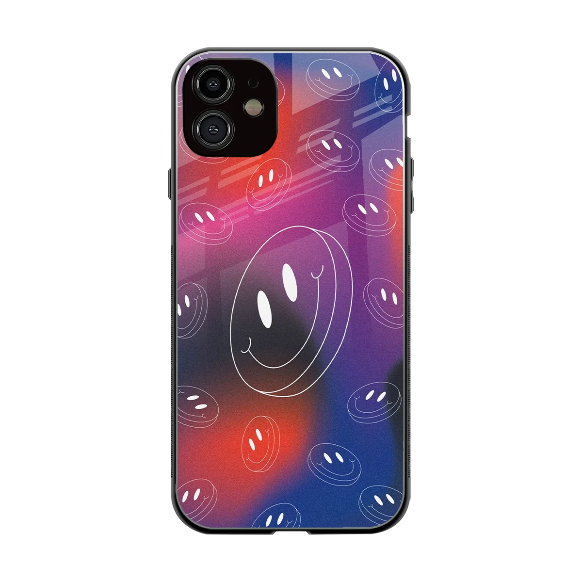 Happy Vibes back phone cover | glass case for iphone 11