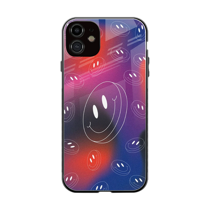 Happy Vibes back phone cover | glass case for iphone 11