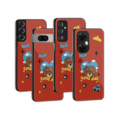 Stylish Glass Back Case for All Smartphones iPhone, Samsung, OnePlus, Pixel, Redmi, Oppo, Vivo, Motorola