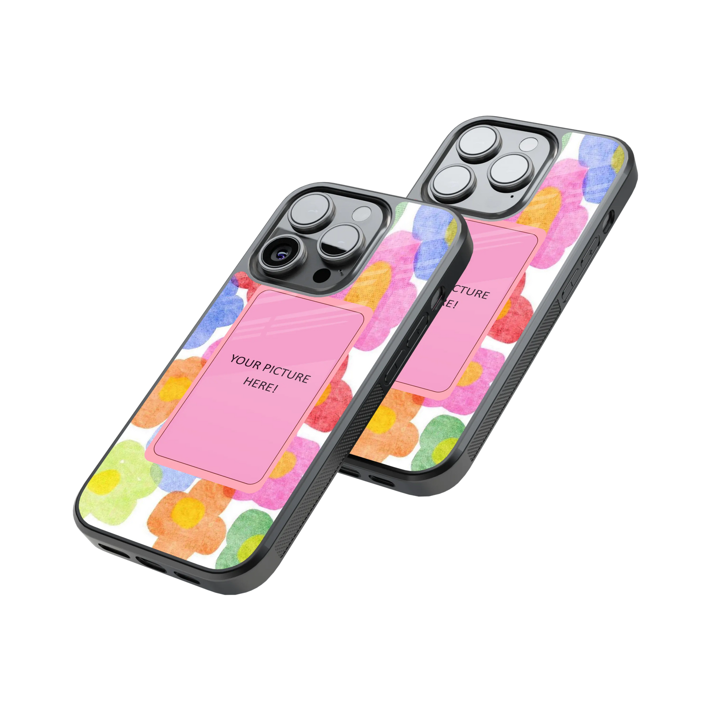 Polaroid Personalised Glass Phone Case