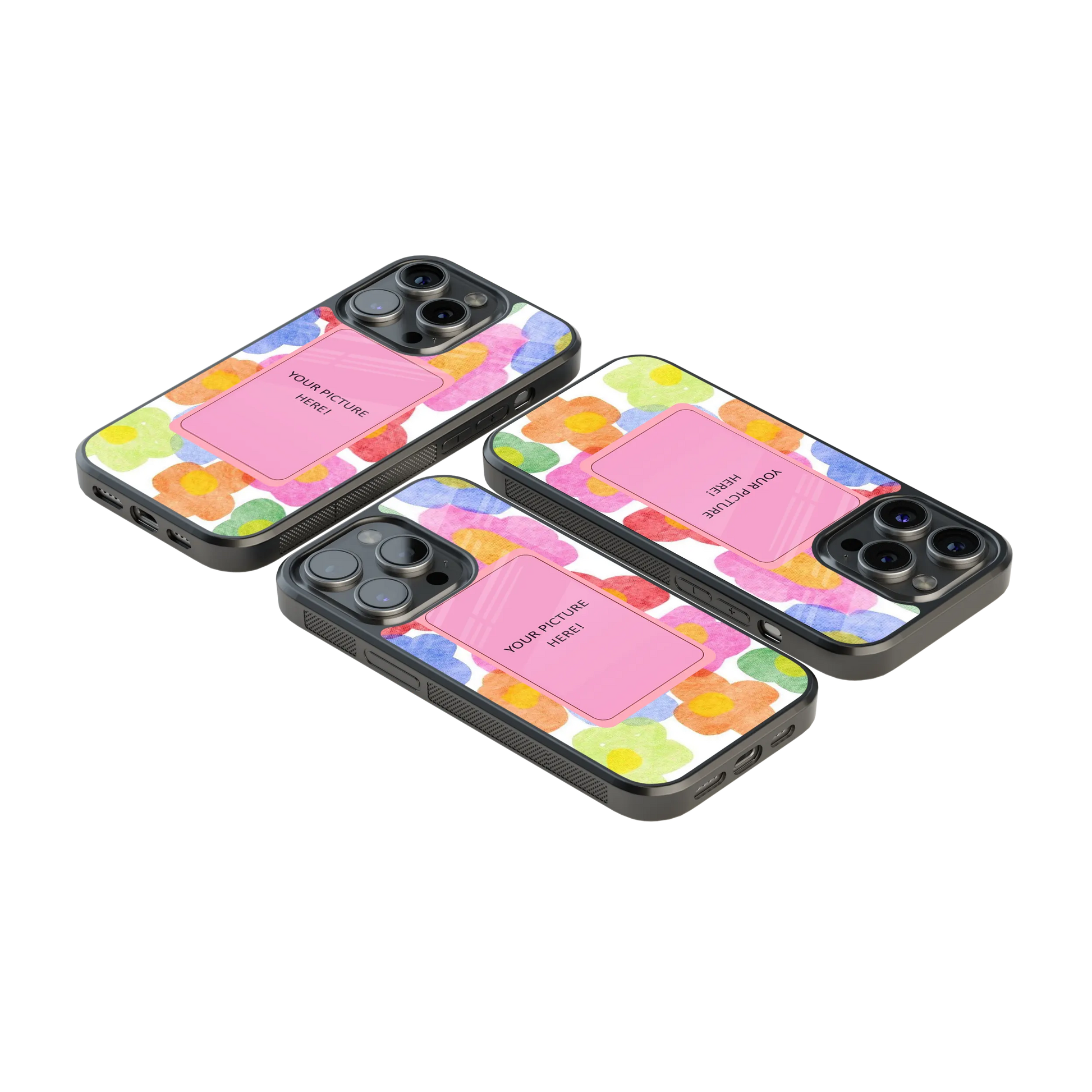Polaroid Personalised Glass Phone Case