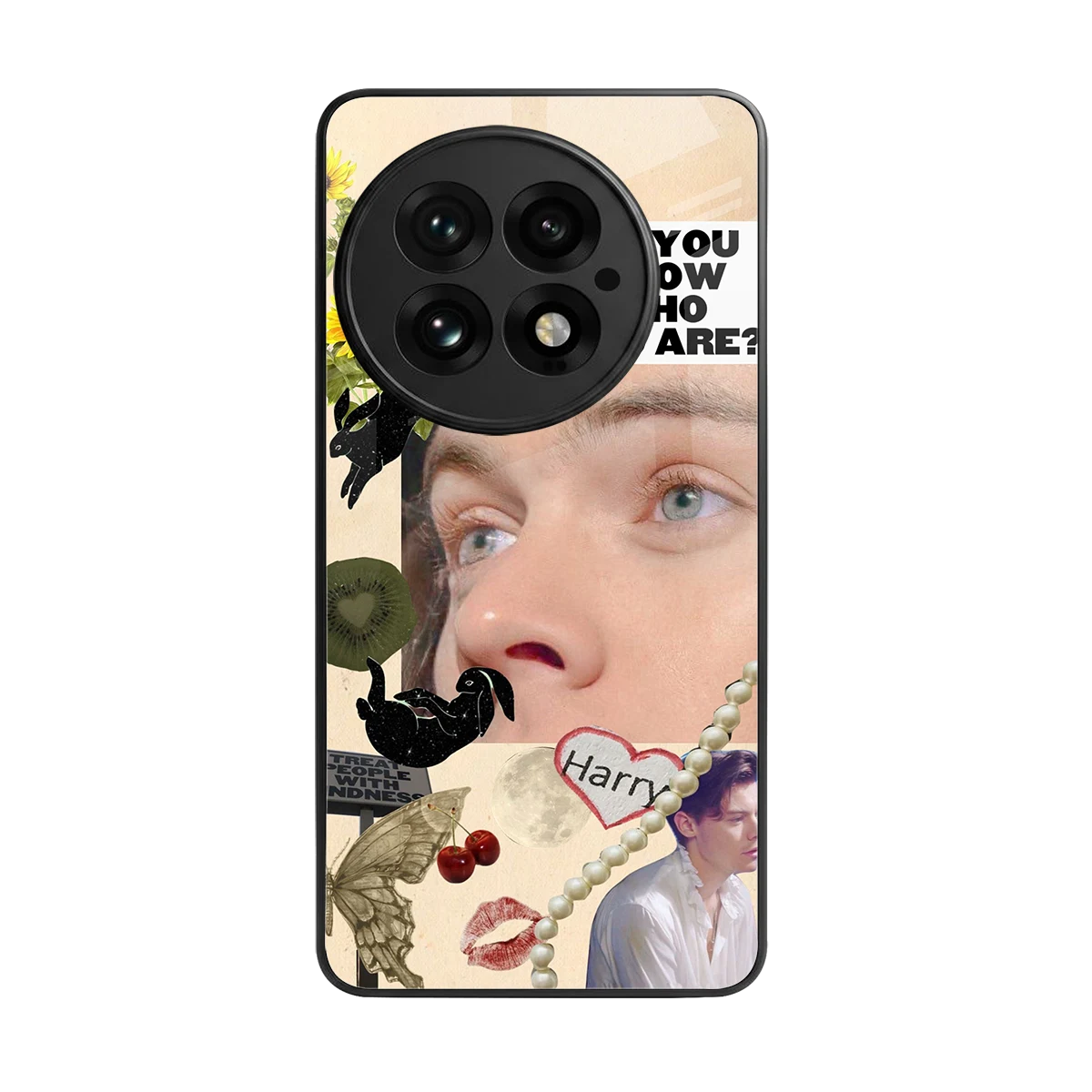 Harry Styles back phone cover | glass case for oneplus 13