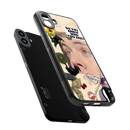 Harry Styles sleek cmf nothing phone 1 cover with tempered glass back and TPU edges