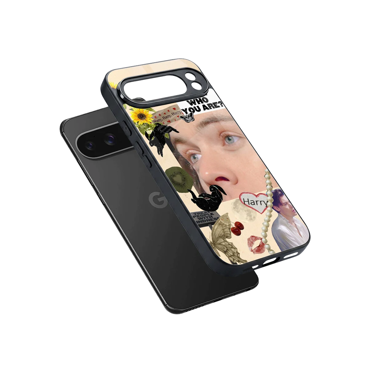 Harry Styles sleek google pixel 10 pro xl cover with tempered glass back and TPU edges
