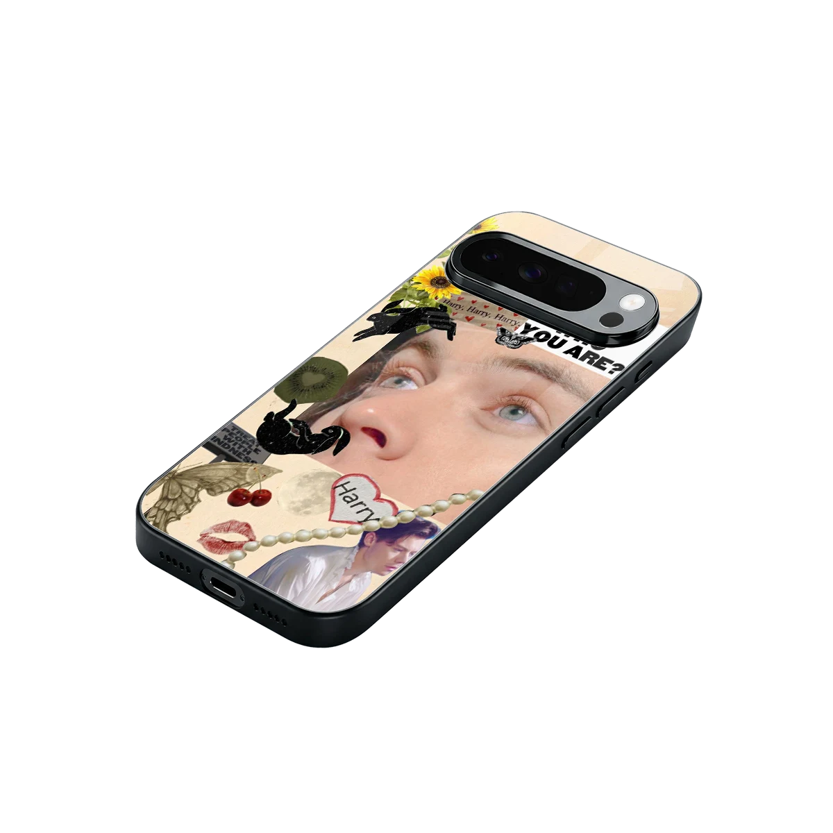 Harry Styles stylish phone case for google pixel 10 pro xl | glossy glass and slim fit