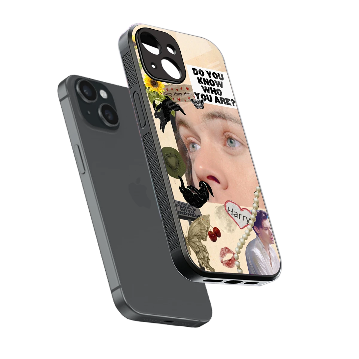 Harry Styles sleek iphone 12 mini cover with tempered glass back and TPU edges