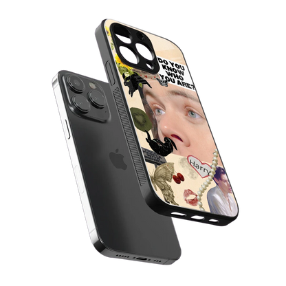 Harry Styles sleek iphone 14 pro max cover with tempered glass back and TPU edges