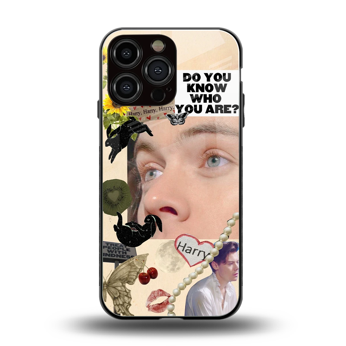 Harry Styles back phone cover | glass case for iphone 15 pro max