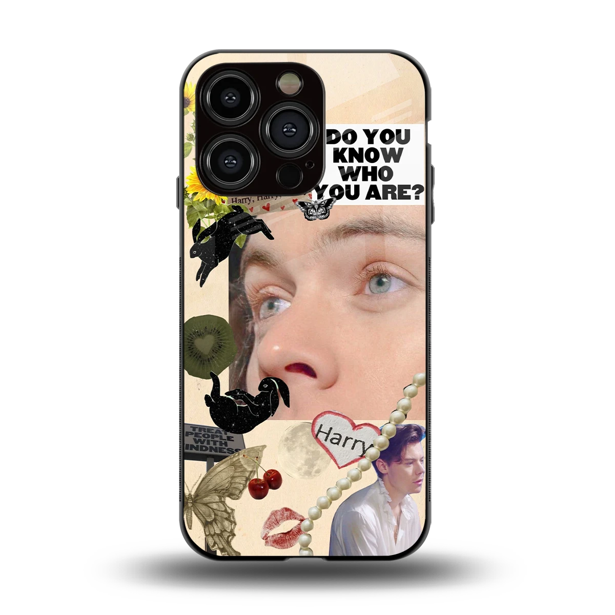 Harry Styles back phone cover | glass case for iphone 15 pro