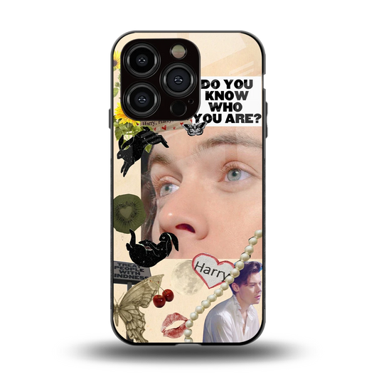 Harry Styles back phone cover | glass case for iphone 15 pro