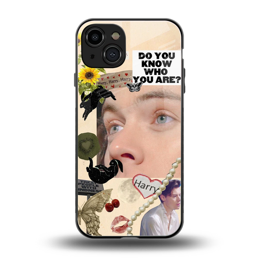 Harry Styles back phone cover | glass case for iphone 15