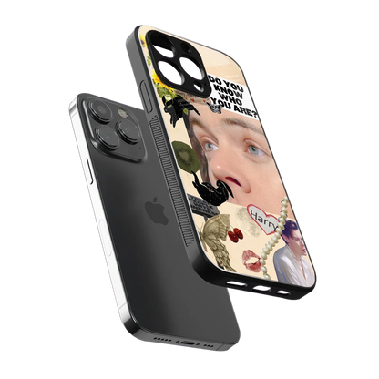 Harry Styles sleek iphone 15 pro cover with tempered glass back and TPU edges