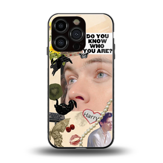Harry Styles back phone cover | glass case for iphone 16 pro