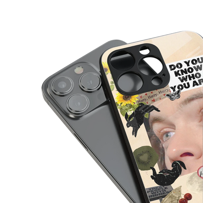 Harry Styles stylish phone case for iphone 15 pro | glossy glass and slim fit