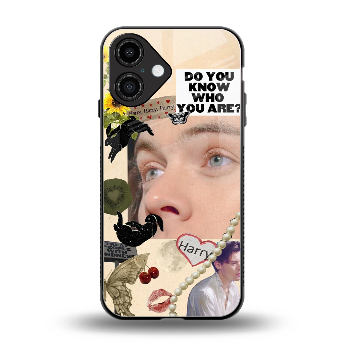 Harry Styles back phone cover | glass case for iphone 16