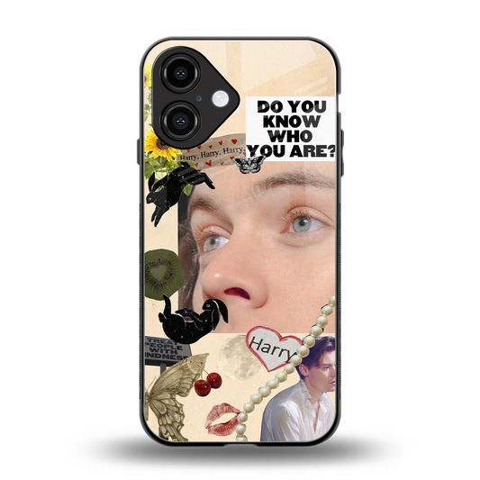 Harry Styles back phone cover | glass case for iphone 16