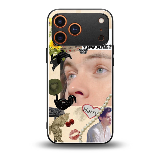 Harry Styles back phone cover | glass case for iphone 17 pro max
