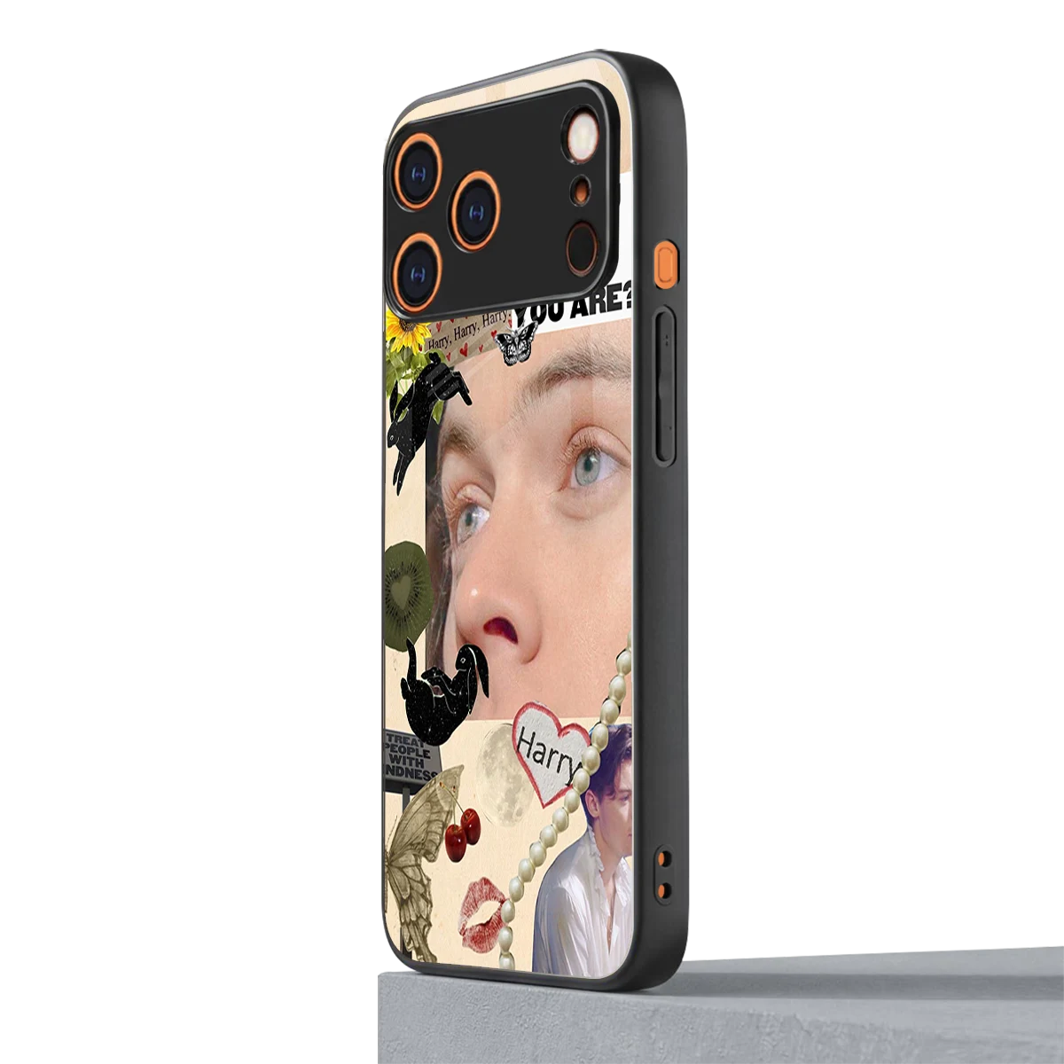 Harry Styles iphone 17 pro mobile cover | shockproof glass phone case