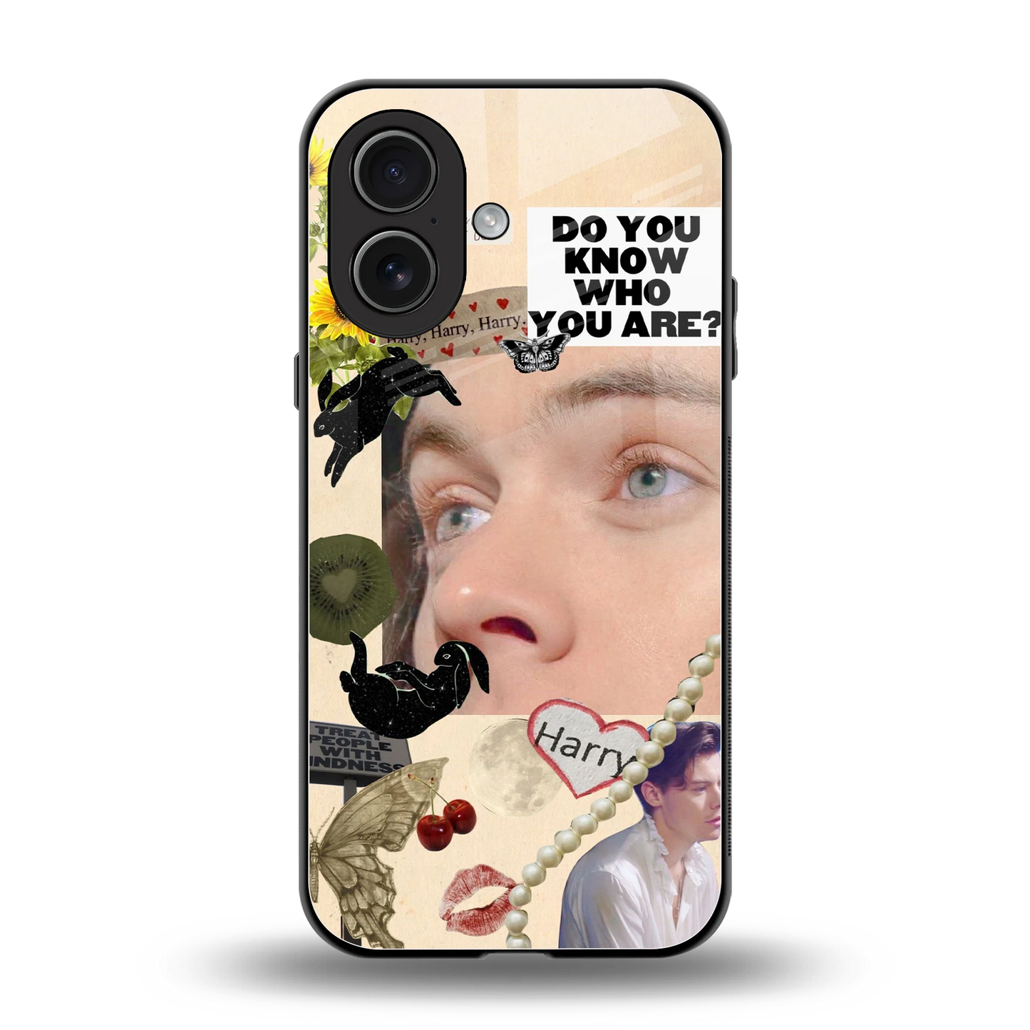 Harry Styles back phone cover | glass case for iphone 17