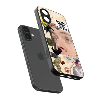 Harry Styles sleek iphone 17 cover with tempered glass back and TPU edges