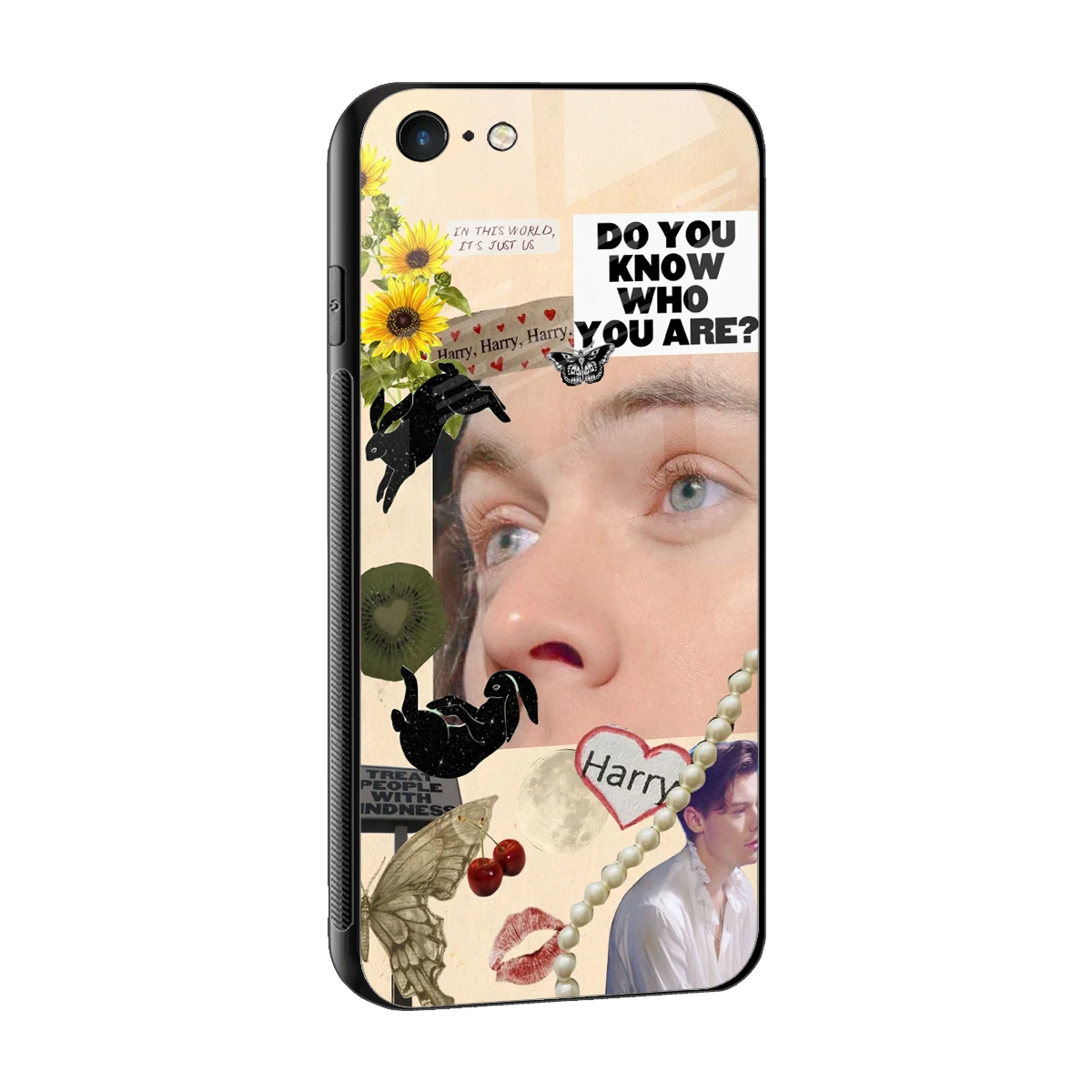 Harry Styles sleek iphone 6s plus cover with tempered glass back and TPU edges