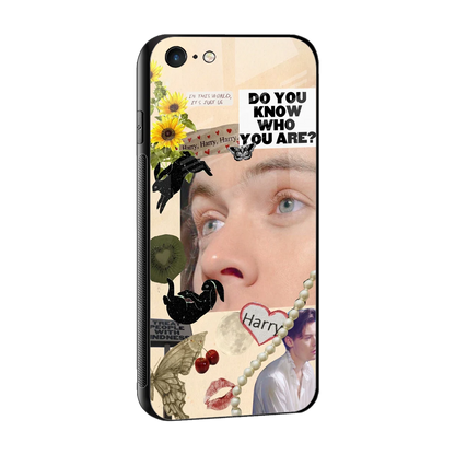 Harry Styles sleek iphone 6s plus cover with tempered glass back and TPU edges
