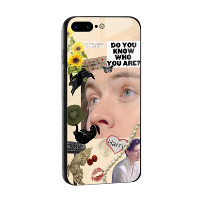 Harry Styles sleek iphone 8 plus cover with tempered glass back and TPU edges