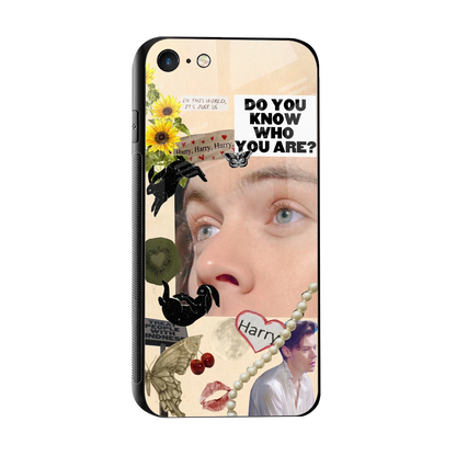 Harry Styles sleek iphone 7 cover with tempered glass back and TPU edges