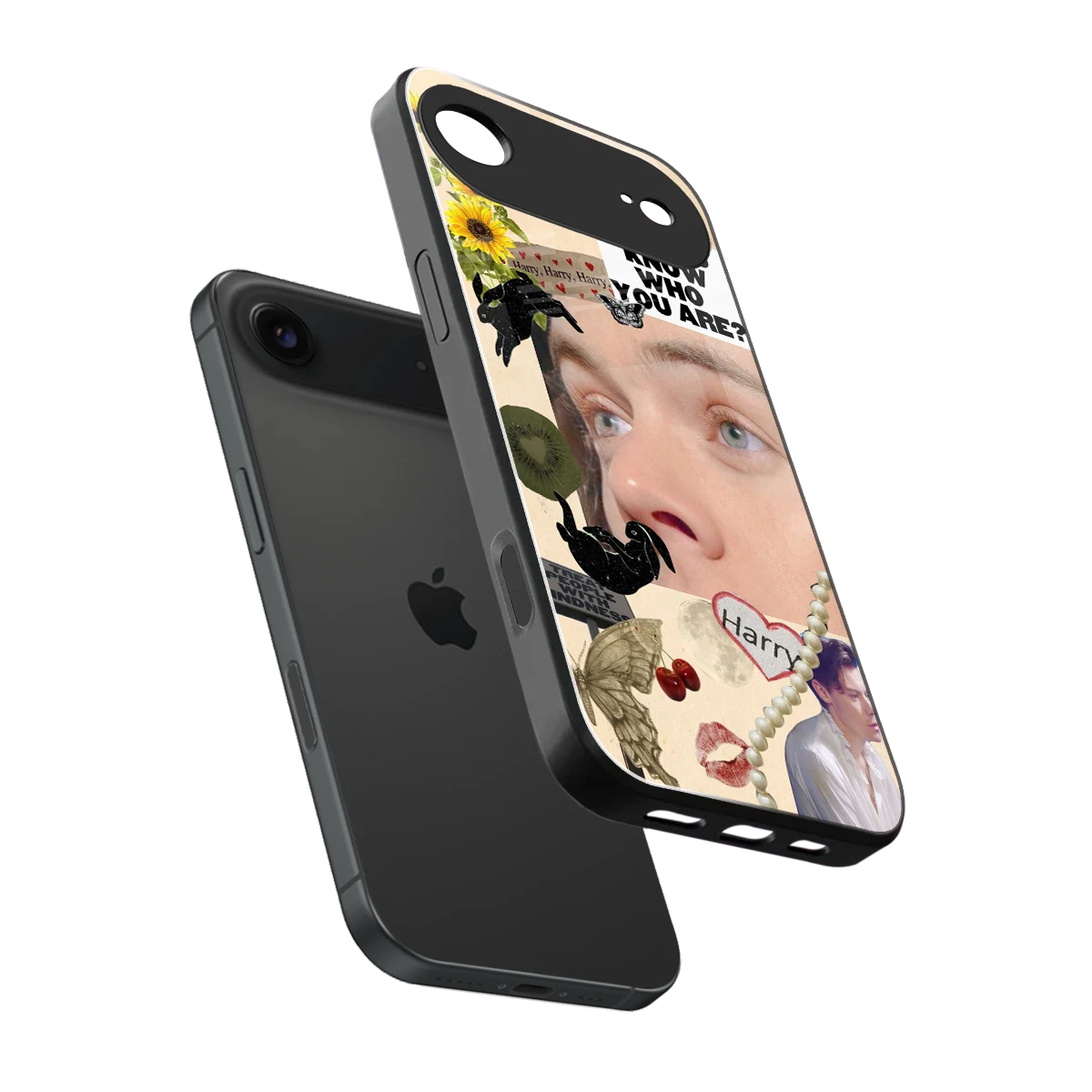 Harry Styles sleek iphone air cover with tempered glass back and TPU edges