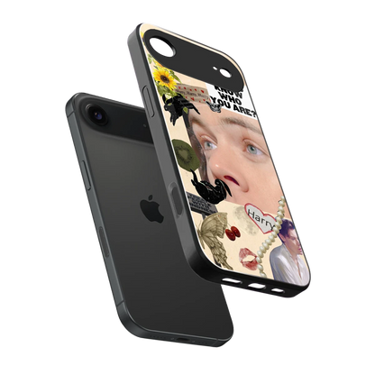 Harry Styles sleek iphone air cover with tempered glass back and TPU edges