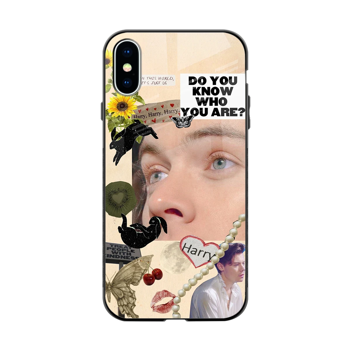 Harry Styles back phone cover | glass case for iphone xs