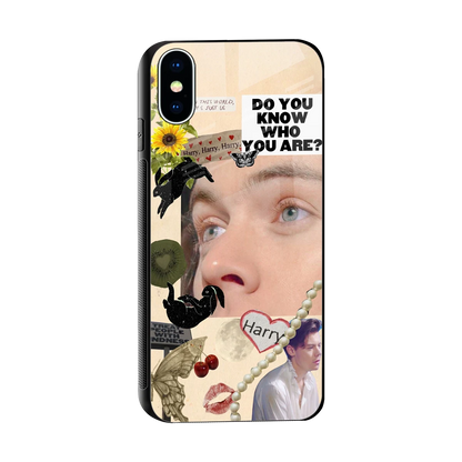 Harry Styles sleek iphone x cover with tempered glass back and TPU edges
