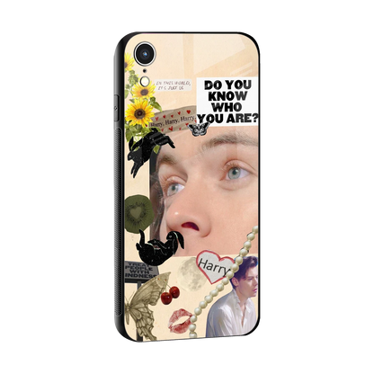 Harry Styles sleek iphone xr cover with tempered glass back and TPU edges