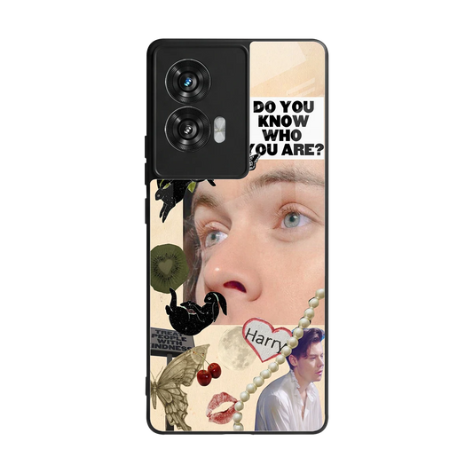 Harry Styles back phone cover | glass case for motorola edge 50 fusion