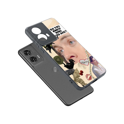 Harry Styles sleek motorola edge 50 fusion cover with tempered glass back and TPU edges