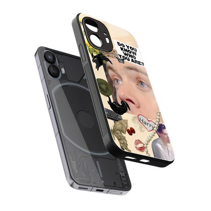 Harry Styles sleek nothing phone 2 cover with tempered glass back and TPU edges