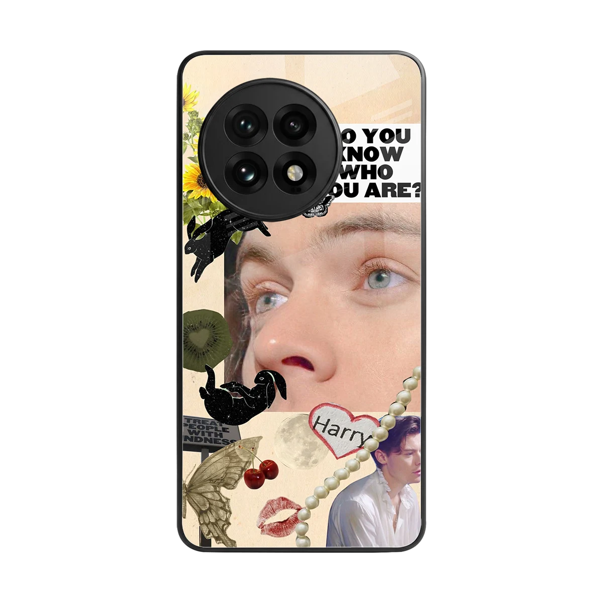 Harry Styles back phone cover | glass case for oneplus 13r