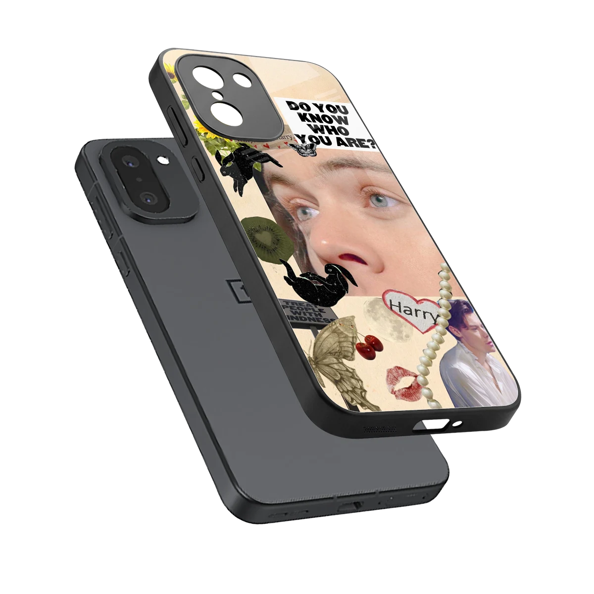 Harry Styles sleek oneplus 15r cover with tempered glass back and TPU edges