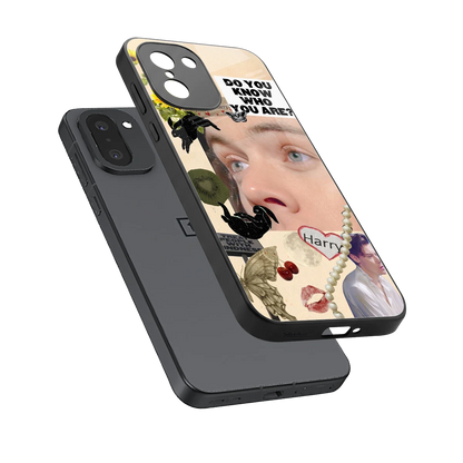 Harry Styles sleek oneplus 15r cover with tempered glass back and TPU edges
