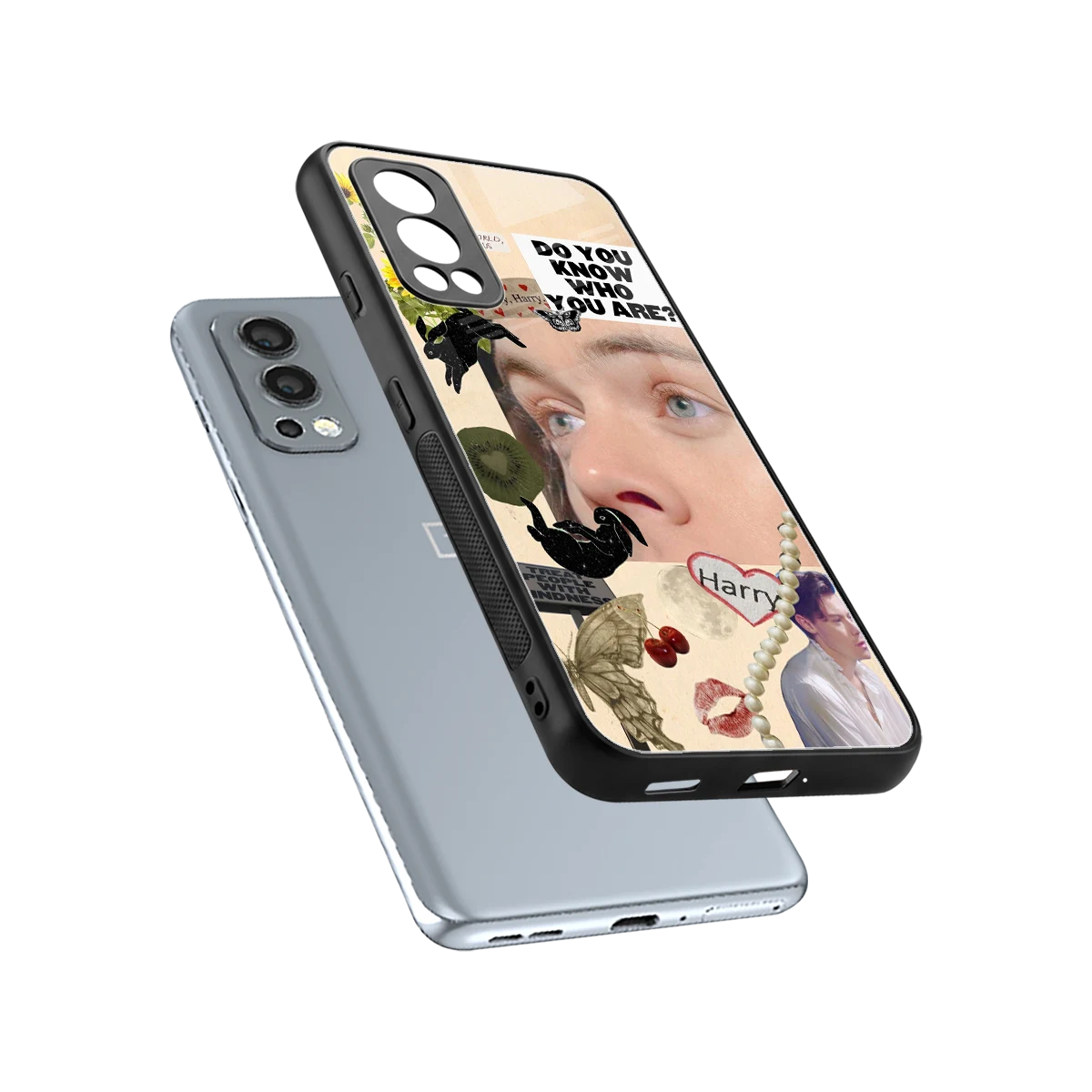 Harry Styles sleek oneplus nord 2 cover with tempered glass back and TPU edges