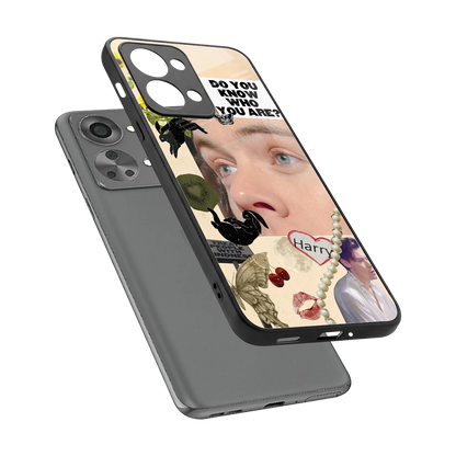 Harry Styles sleek oneplus nord 2t cover with tempered glass back and TPU edges